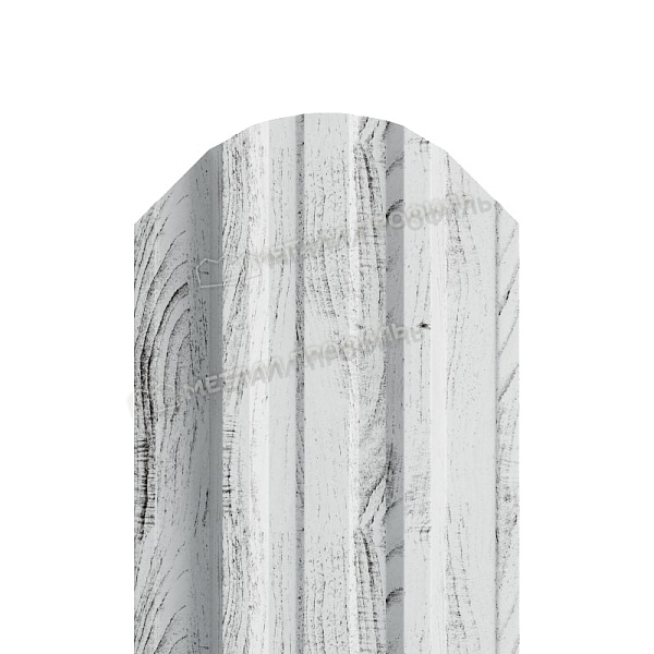 Штакетник металлический МЕТАЛЛ ПРОФИЛЬ TRAPEZE-O 16,5х118 (ECOSTEEL_MA-01-Беленый Дуб-0.5), стоимость ― 186.33 ₽: заказать в Калуге.